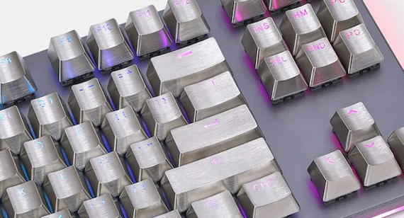 Stainless Steel Keycaps CNC Machining