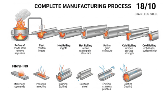 18/10 Stainless Steel Manufacturing Methods