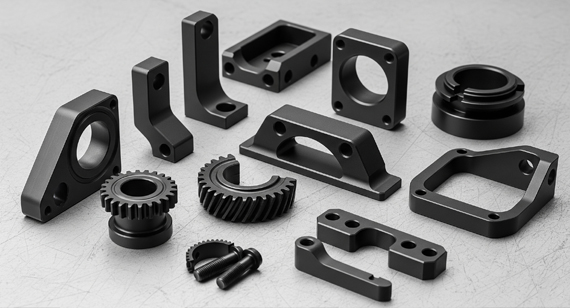 Black Anodized Stainless Steel CNC Machining Parts