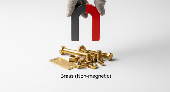 is not Brass magnetic