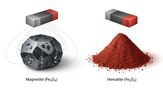Iron Oxide (Ferric Oxide) and Ferromagnetism