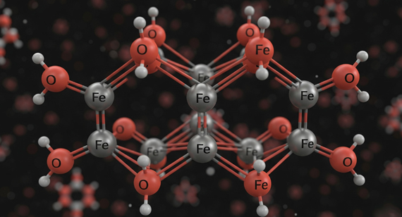 Iron Oxide Atomic Structure
