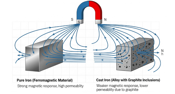 Cast Iron vs. Ferromagnetism