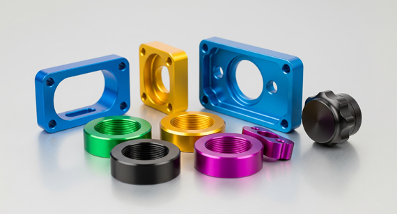 Anodized Aluminum CNC Machining Parts Colors