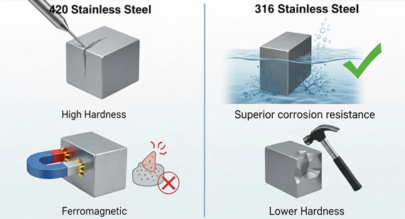 420 and 316 Stainless Steel Advantages and Disadvantages