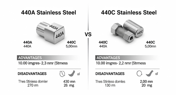 440A Stainless Steel vs. 440C Stainless Steel Advantages and Disadvantages