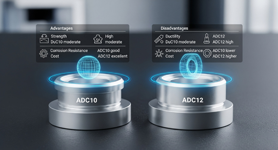 ADC10 Aluminum Alloy vs. ADC12 Aluminum Alloy Advantages and Disadvantages