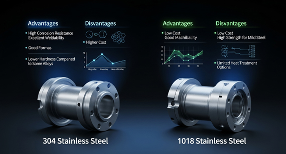 304 Stainless Steel and 1018 Stainless Steel Advantages and Disadvantages
