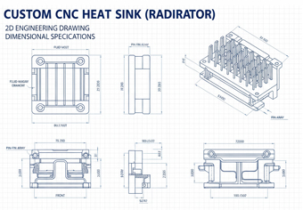 According to the drawing Custom CNC Heat Sink (Radiator) According to the drawing Custom CNC Heat Sink (Radiator)