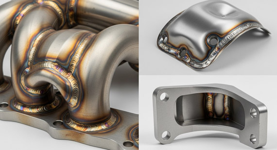 Precision 409 stainless steel CNC machined parts TIG welding