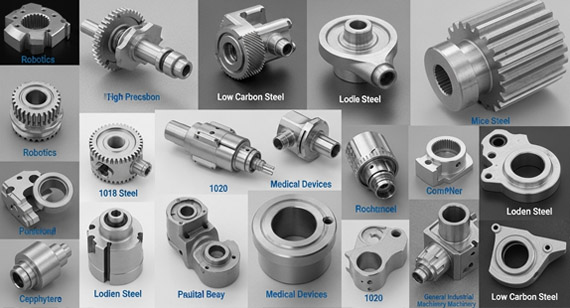 High-precision 1020 and 1018 stainless steel CNC machining parts