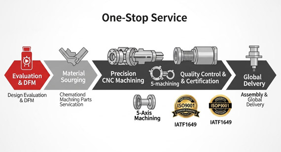 VMT CNC machining parts service factory one-stop service