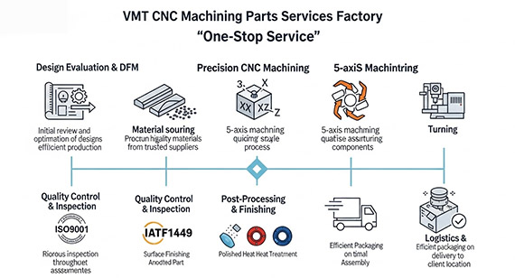 VMT CNC Machining Parts Services Factory One Stop Service
