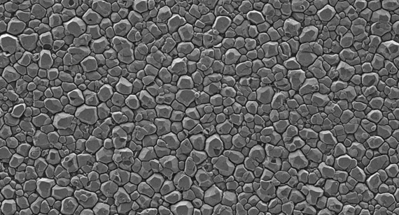 Pure tungsten grain structure Pure tungsten grain structure