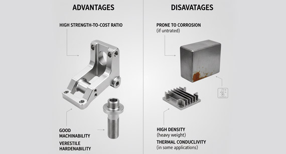 Steel CNC Machining Parts Advantages and Disadvantages