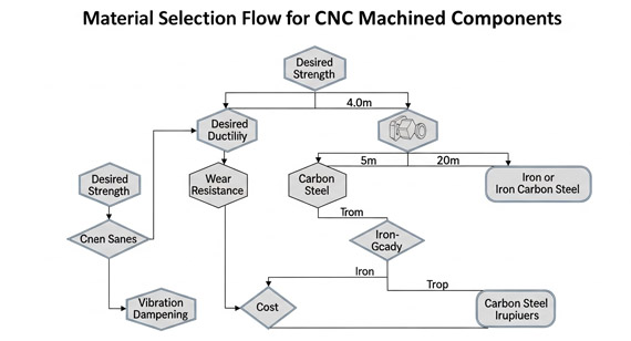 CNC machining parts material selection process