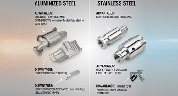 Aluminized Steel vs. Stainless Steel CNC Machining Parts Advantages and Disadvantages