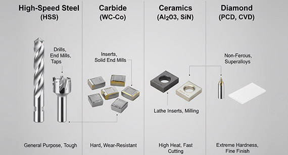 Common CNC Machining Tool Materials