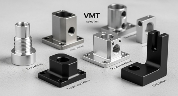 VMT optimal CNC machining parts (connectors, flanges, or custom brackets)
