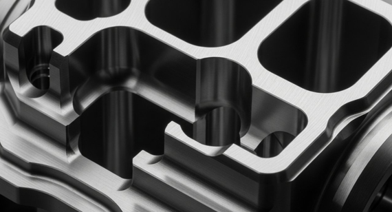 Precision multi-axis CNC machined parts of aerospace grade aluminum