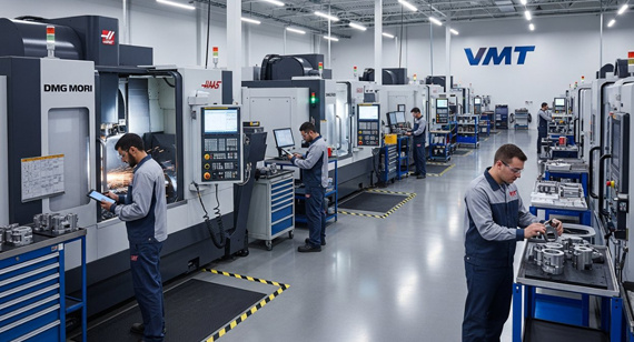 vmt cnc machining parts services factory multi axis operation