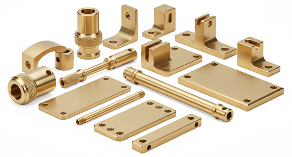 Architectural Industry Brass CNC Machining Parts