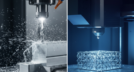 CNC Machining vs. Additive Manufacturing (AM): Differences and Comparisons