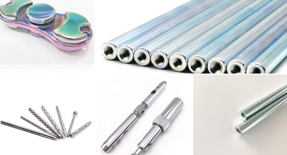 Stainless steel electroplated CNC machined parts