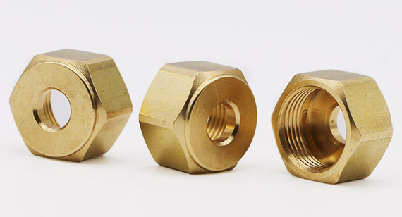 CNC machining brass nuts