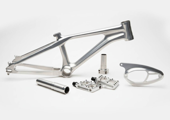 Aluminum Alloy CNC Machined Bicycle Frames Stems Seatposts Pedals Chain Guards Parts