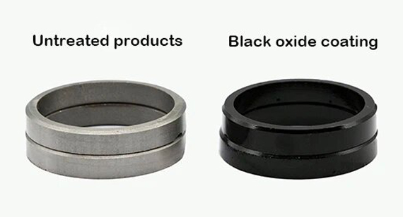 Black Oxide Coating CNC Machining Parts Before and After Comparison