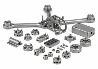Custom Titanium Alloy Drones CNC Machining Parts Custom Titanium Alloy Drones CNC Machining Parts