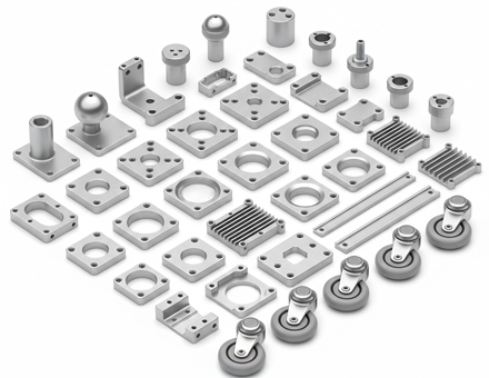 Custom Medical and Rehabilitation Equipment Wheelchair CNC Machining Parts