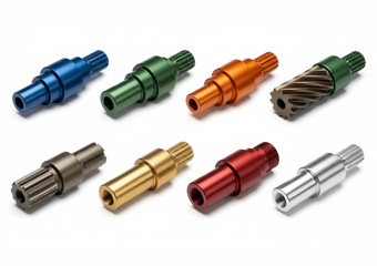 Powder Coating Shafts CNC Machining Parts