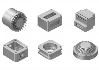 CNC LED Lighting Heat Sinks Enclosures