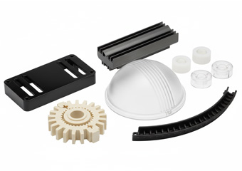 Engineering plastics(PC, ABS, PA) CNC Machining Lighting Parts