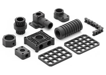 Custom Bead Blasting Nylon CNC Machining Parts