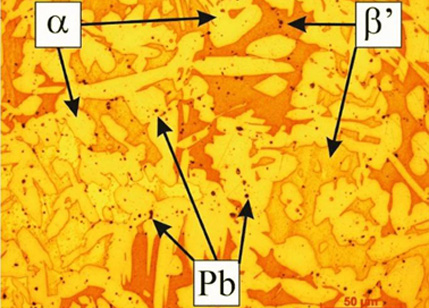 CuZn39Pb2 Internal Metal Structure CuZn39Pb2 Internal Metal Structure