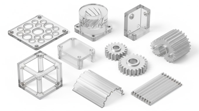 Custom Acrylic (PMMA) CNC Machining Prototypes Parts