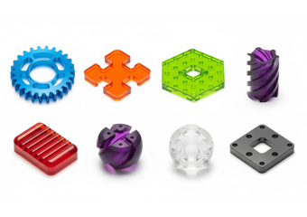 Custom Colored Acrylic CNC Machining Parts