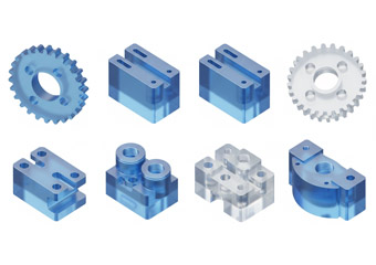 Custom Blue Acrylic (PMMA) CNC Machining Parts