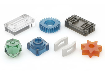 Custom Multi-Colored Acrylic (PMMA) CNC Machining Parts