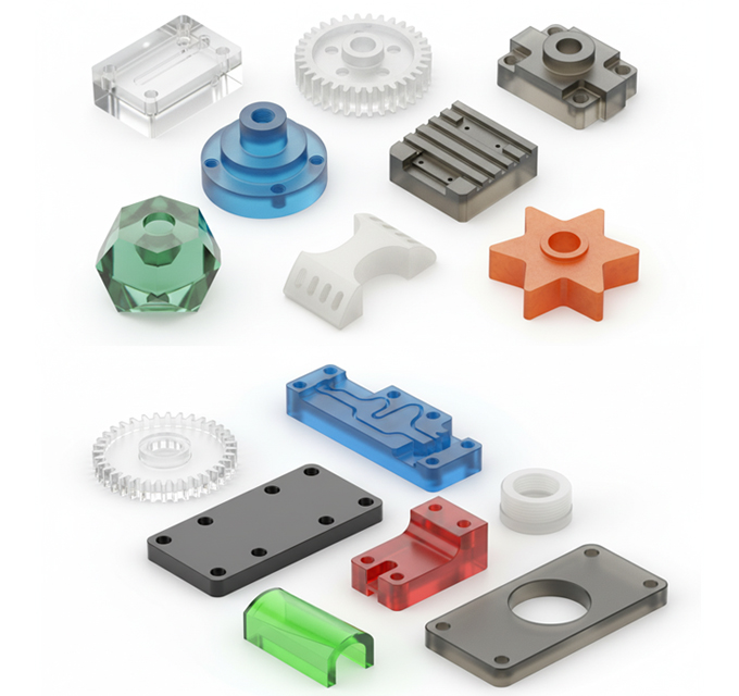 Custom Precision Acrylic (PMMA) CNC Machining Parts