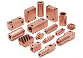 As Machined Copper CNC Parts