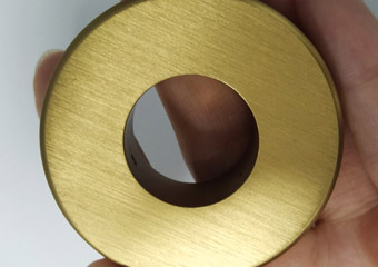Custom Brushed Brass CNC Machining Parts