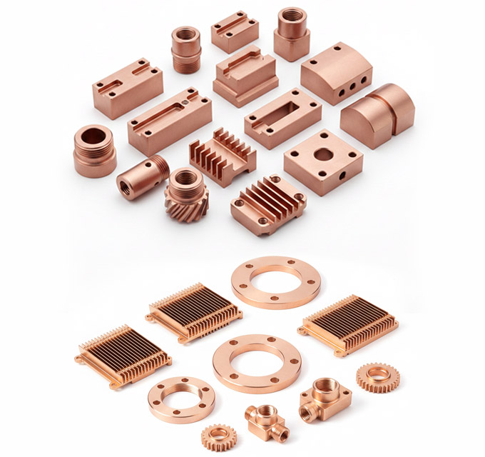 Custom Precision Copper CNC Machined Parts