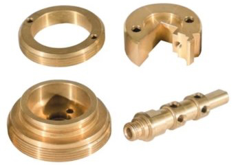 CNC Machined Powder Coating Finish Bronze Parts