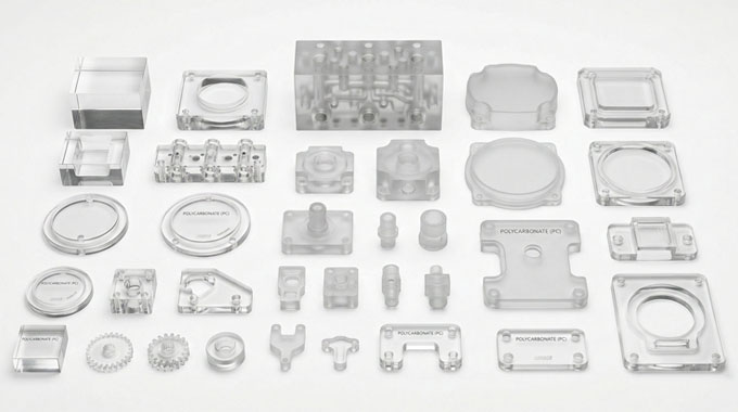 Custom Polycarbonate (PC) CNC Machining Prototypes Parts