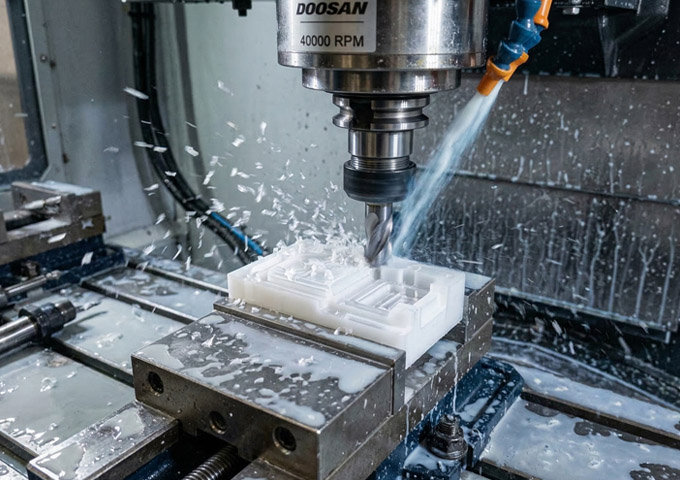 Custom Polypropylene (PP) CNC Machining Manufacturing