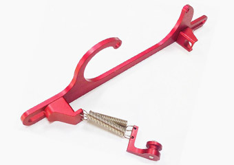 CNC Machining Motorcycle Aluminum Throttle Cable Bracket